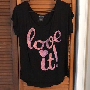 Wet Seal sparkle shirt Love It! NWOT